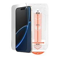 iPhone Air HyperGear Tempered Glass Screen Protector w/Dust Removal Applicator Tray