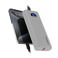 HyperGear 20000mAh Power Pack Pro+ Portable Power Bank with Digital Display clear