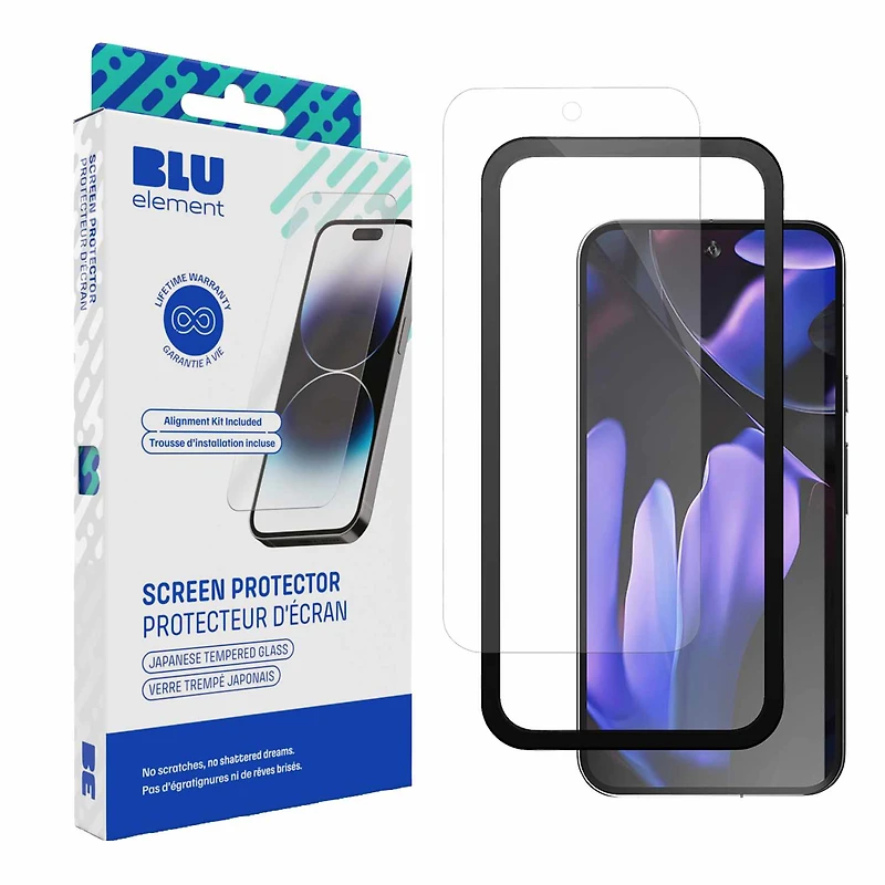 Blu Element - Protecteur d’écran en verre trempé avec trousse d’installation pour Google Pixel 11 Pro XL