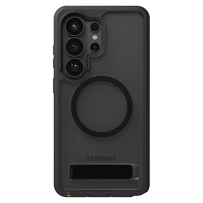 ZAGG - Rainier Snap Case with Kickstand for Samsung Galaxy S26 Ultra - Smoke Black