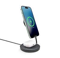 LOGiiX Qi2 Mag support de charge pliable 2 en 1 - Noir