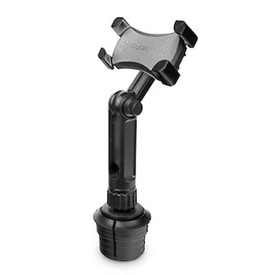 Heavy-Duty Universal Cupholder Mount with 4-Way Hold, Claw Smartphone Grip, Extension Arm up to 13