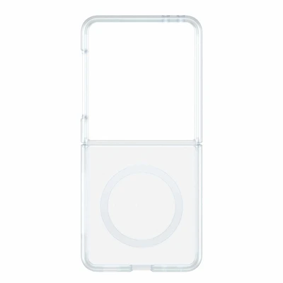 OtterBox - Thin Flex Case w/Magnets Clear w/Blue Tint for Samsung Galaxy Z Flip8