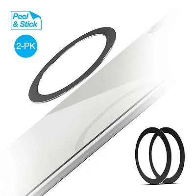 Naztech MagUp MagSafe Magnetic Ring - 2 Pack clear