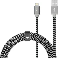 Piston Connect Braid 1.5M USB-A vers Lightning - Gris/Noir