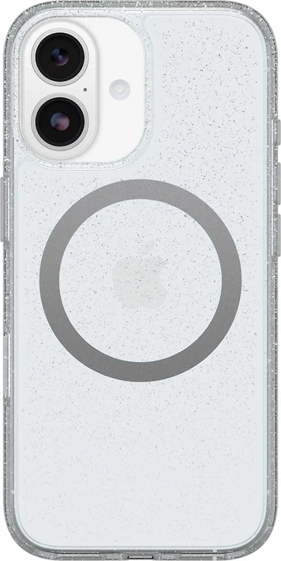 OtterBox 7798787 Étui Symmetry Clear MagSafe avec Contrôle de la Caméra Stardust 3.0 with Bleu Tint (Clear) pour iPhone 17