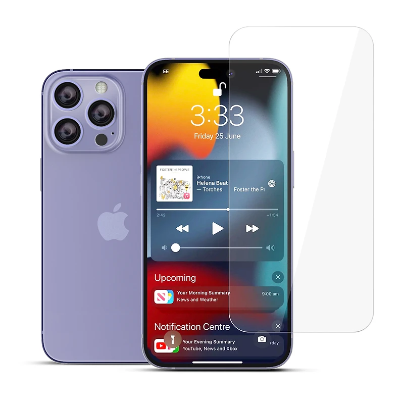 22 Cases - Tempered Glass Screen Protector - iPhone 14 Pro Max - Clear