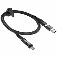 Statik PUP04556FTCCCA Câble Tressé en Nylon de Charge/Sync PowerPivot Pro USB-C vers USB-C 6.6 pieds Noir