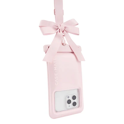 Universal Case-Mate Waterproof Floating Bow Pouch - Ballet Pink