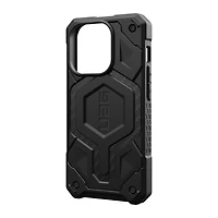 Étui Monarch Pro compatible avec MagSafe de UAG - iPhone 15 Pro, noir (Carbon Fiber)