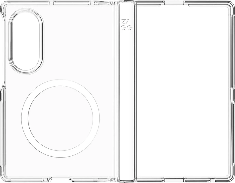 Étui à rabat ZAGG Graphene Crystal Palace pour Samsung Galaxy Z Fold8 - Transparent