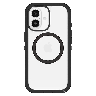 OtterBox 7798439 Étui Defender Pro XT Clear MagSafe avec Contrôle de la Caméra Dark Side (Noir) pour iPhone 17