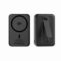 Blu Element BEPBQi210KBK Batterie Externe sans Fil Qi2 avec Support 10K Noir