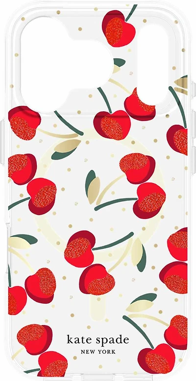 Kate Spade - Protective MagSafe Case for Apple iPhone 17 Pro - Cherry Dot