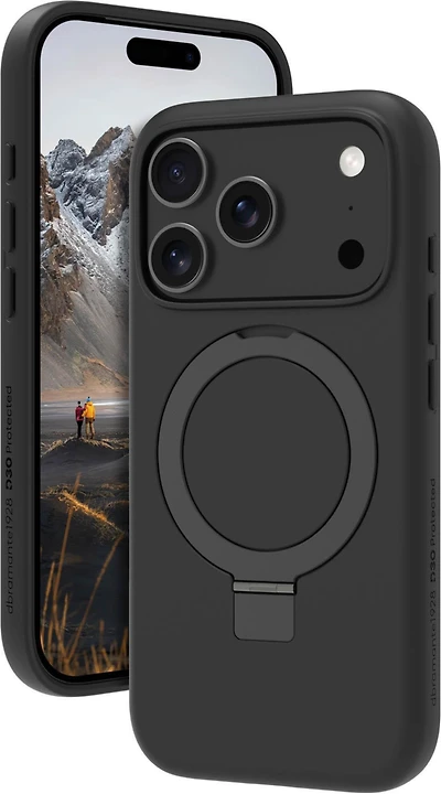 DBRAMANTE1928 ICELAND ULTRA D3O MAGSAFE CASE AVEC BÉQUILLE - IPHONE 17 PRO - NOIR