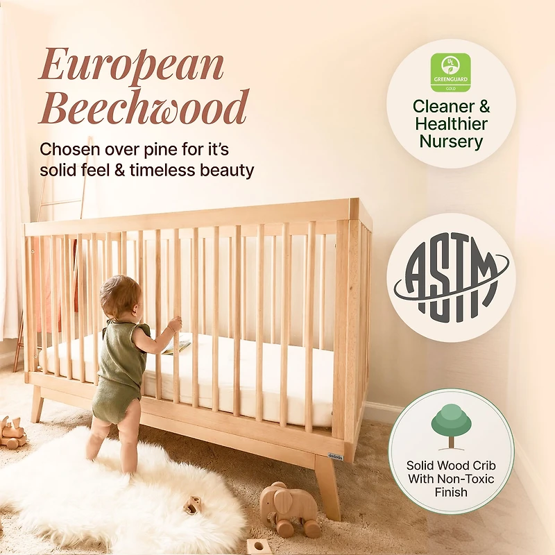 Couchette convertible 3-en-1 Soho - Naturel
