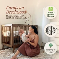 Soho 3-In-1 Convertible Crib - Walnut