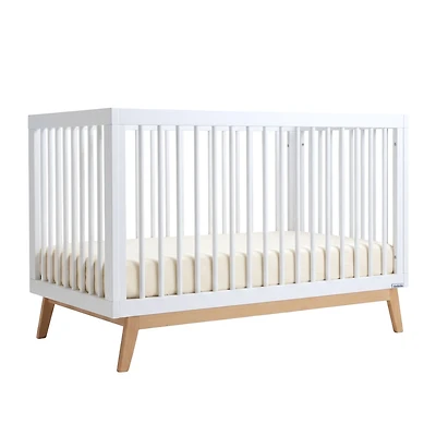 Soho 3-in-1 Convertible Crib - White / Natural