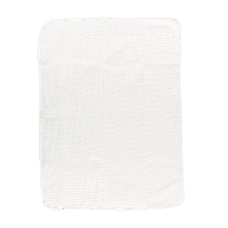 Reversible Muslin Waffle Blanket - Brown / White
