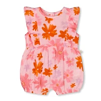 Barboteuse Fleurs Bonheur6-24mois