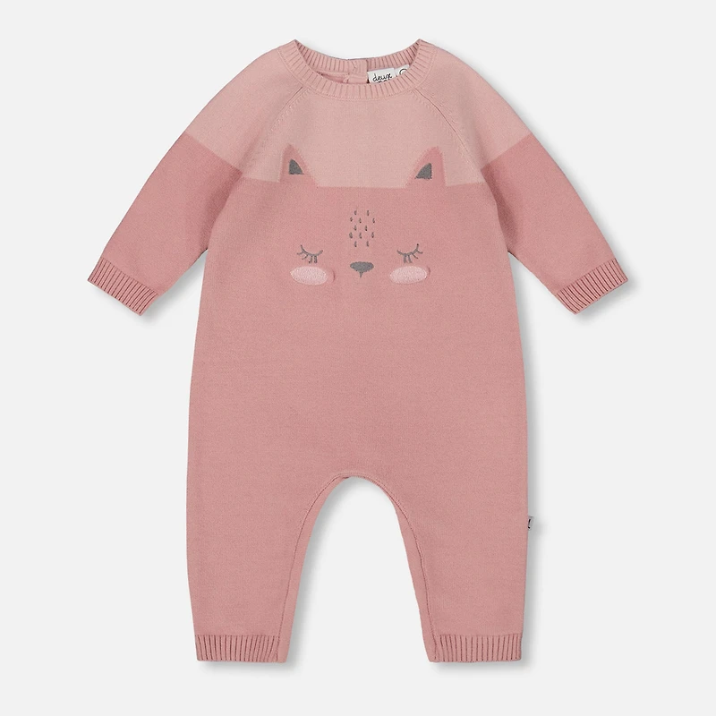 Pretty Kitty Knit Romper 6-24m