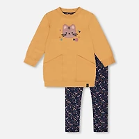 Kit-cat Flower Tunic Set 3-6