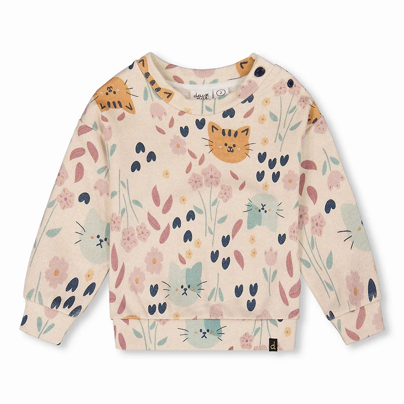 Kit-cat Flowers Hoodie 3-6