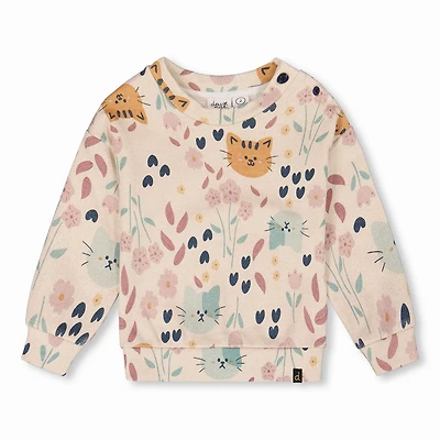 Kit-cat Flowers Hoodie 3-6