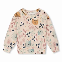 Kit-cat Flowers Hoodie 3-6