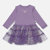 Robe Fleurs De Givre 3-6ans
