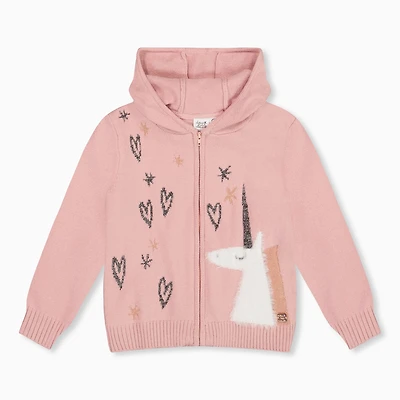 Unicorn Zip Hoodie 3-6