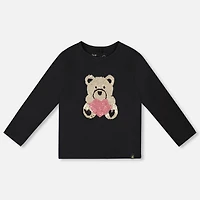 Teddy Bear Heart T-shirt 3-6