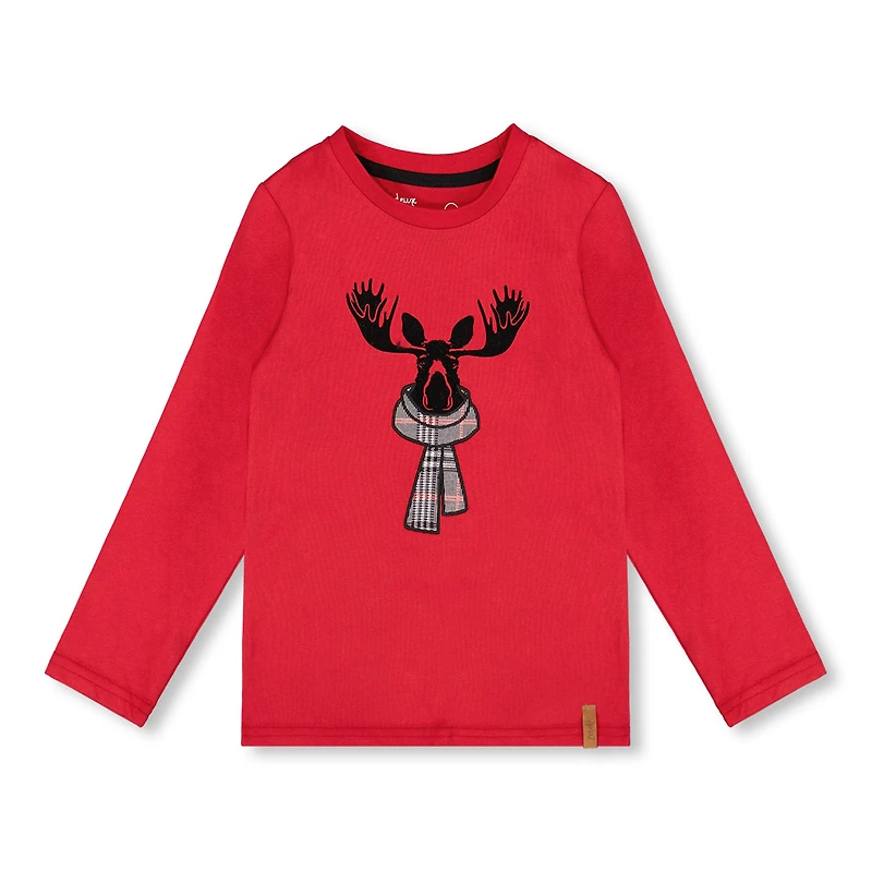 Christmas Elk T-shirt 3-6