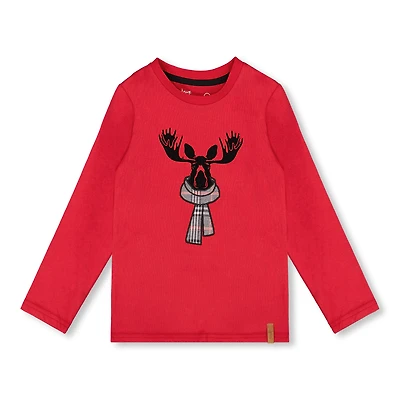 Christmas Elk T-shirt 3-6