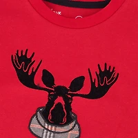 Christmas Elk T-shirt 3-6