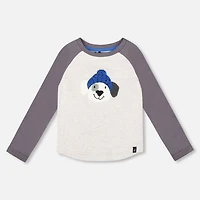 T-shirt Raglan Ski 3-6ans