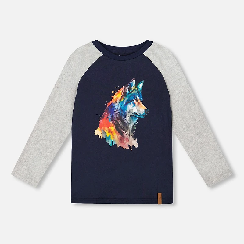 Boys Wolf T-shirt 3-6