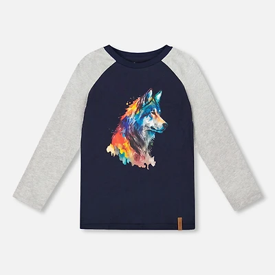 Boys Wolf T-shirt 3-6