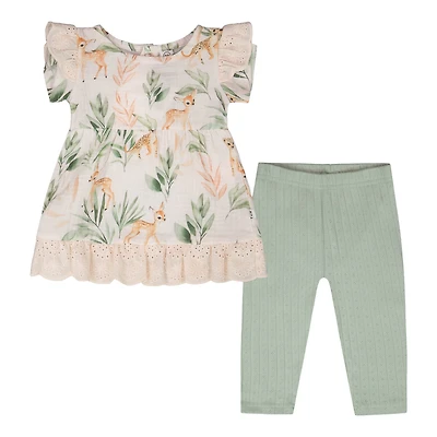 Ensemble Deux Piècess Douce Savane 3-24mois