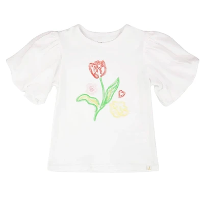 T-shirt Fleur Jonquilles 7-10ans
