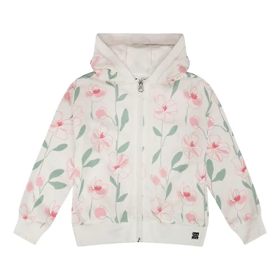 Straw Hat Flowers Hoodie 7-10