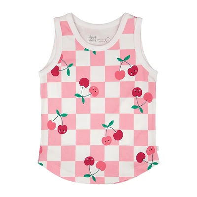 Camisole Carreaux Cerise 7-10ans