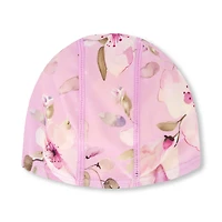 Bonnet de Bain Lilas Fleurs 3-14ans