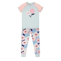 Flowers Pajama Set 2-6