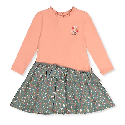 Whiskers Flowers Dress 3-6
