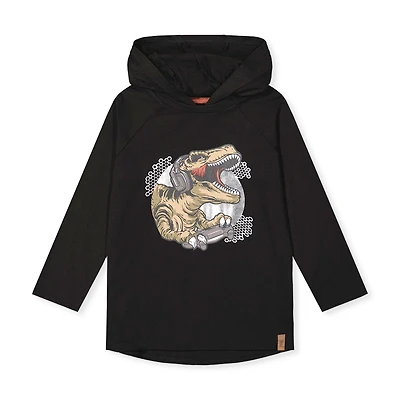 Boys Dinos Hooded T-shirt 7-10