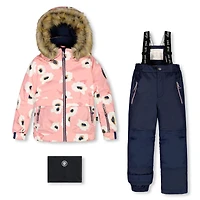 Habit de Neige Fleurs Blanches 2-6ans