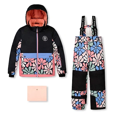 Flowers Two Pieces Snowsuit 2-6y