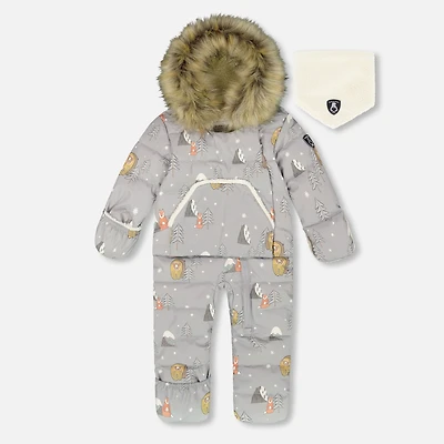Bears 1pce Snowsuits 6-30m