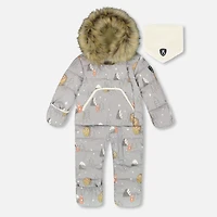 Bears 1pce Snowsuits 6-30m